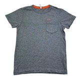 Sun68 T-Shirt Girocollo Tinta Unita con Taschino per Bambino T31301 GRIGIO SUN68 