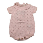 Wedoble Pagliaccetto Mezza Manica Tinta Unita per Neonata V2406305B ROSA WEDOBLE 