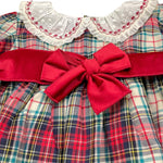 VALENTINA BEBES abito tinta unita fantasia scozzese con coulotte Rosso per Bambina MAR92 ROSSO VALENTINA BEBES 