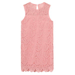 Twinset Abito Giromanica tinta unita Traforato Rosa per Bambina 251GJ2QR3X ROSA TWINSET 