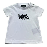 John Richmond T-Shirt Girocollo Tinta Unita con Stampa per Neonato RIP26055TS BIANCO JOHN RICHMOND 