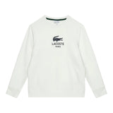 LACOSTE felpa chiusa girocollo tinta unita cn logo Panna per Bambino SJ3005 PANNA LACOSTE 