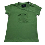 John Richmond T-Shirt Girocollo Tinta Unita con Logo per Neonato RIP26008TS VERDE JOHN RICHMOND 