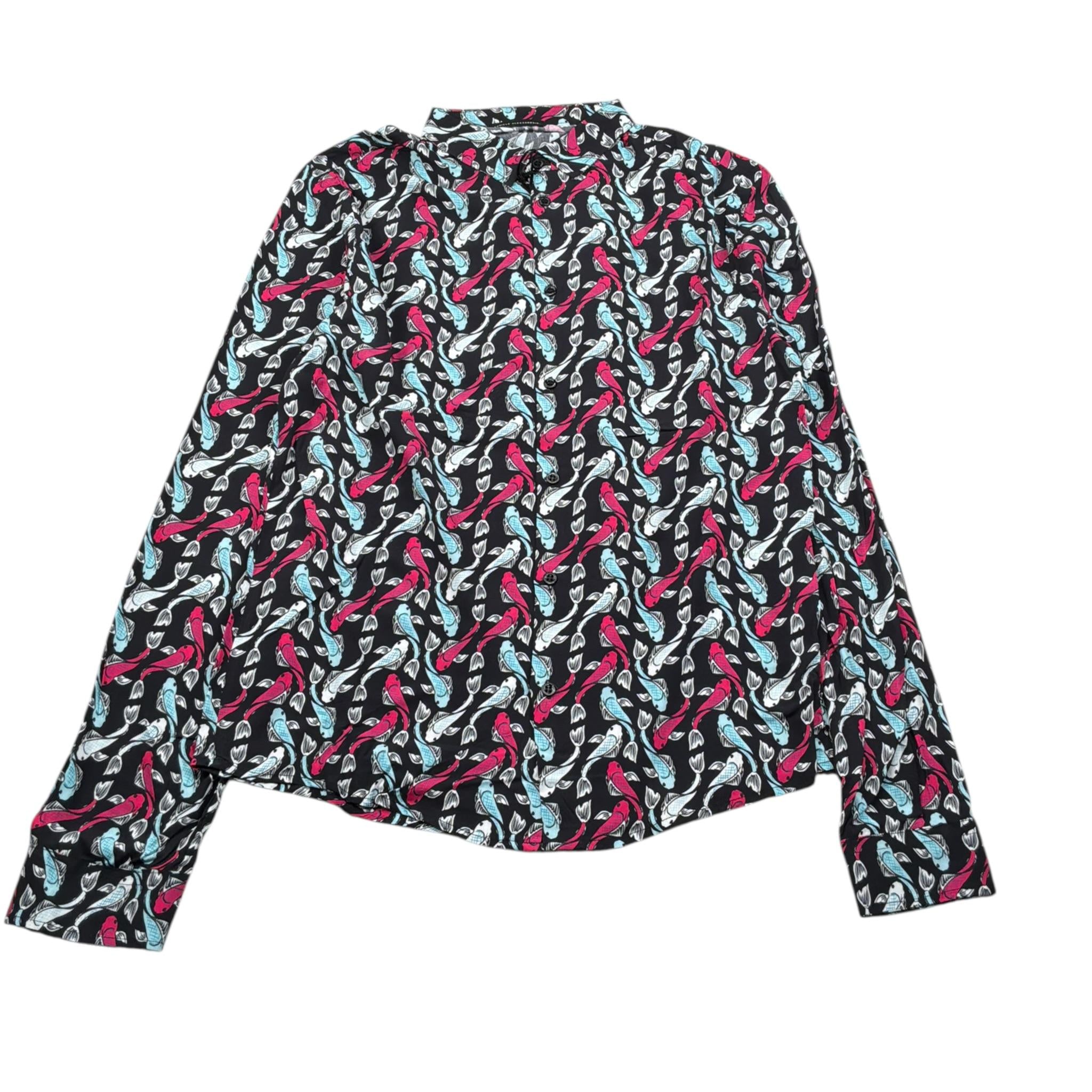 Daniele Alessandrini Camicia tinta unita con Stampa Nero per Bambino 1235C00061 NERO DANIELE ALESSANDRINI 