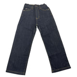 jeans tinta unita con girovita regolabile PP3978 BLU PAOLO PECORA 