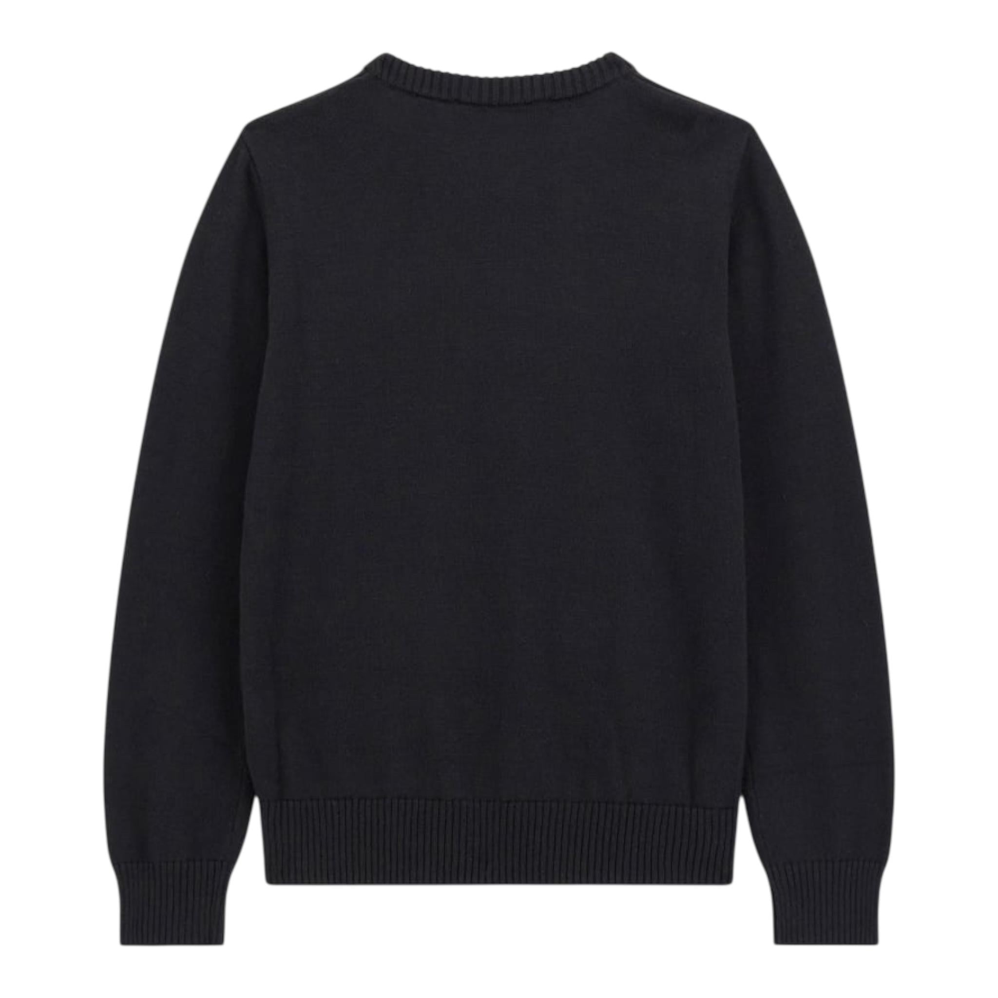 Guess Maglia Tinta Unita Girocollo con Stampa per Bambino L5RR01Z2BBO NERO GUESS 