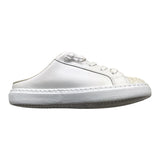 2Star Sneakers Tinta Unita Con Stelle Lacci E Brillantini Bianco Per Bambina