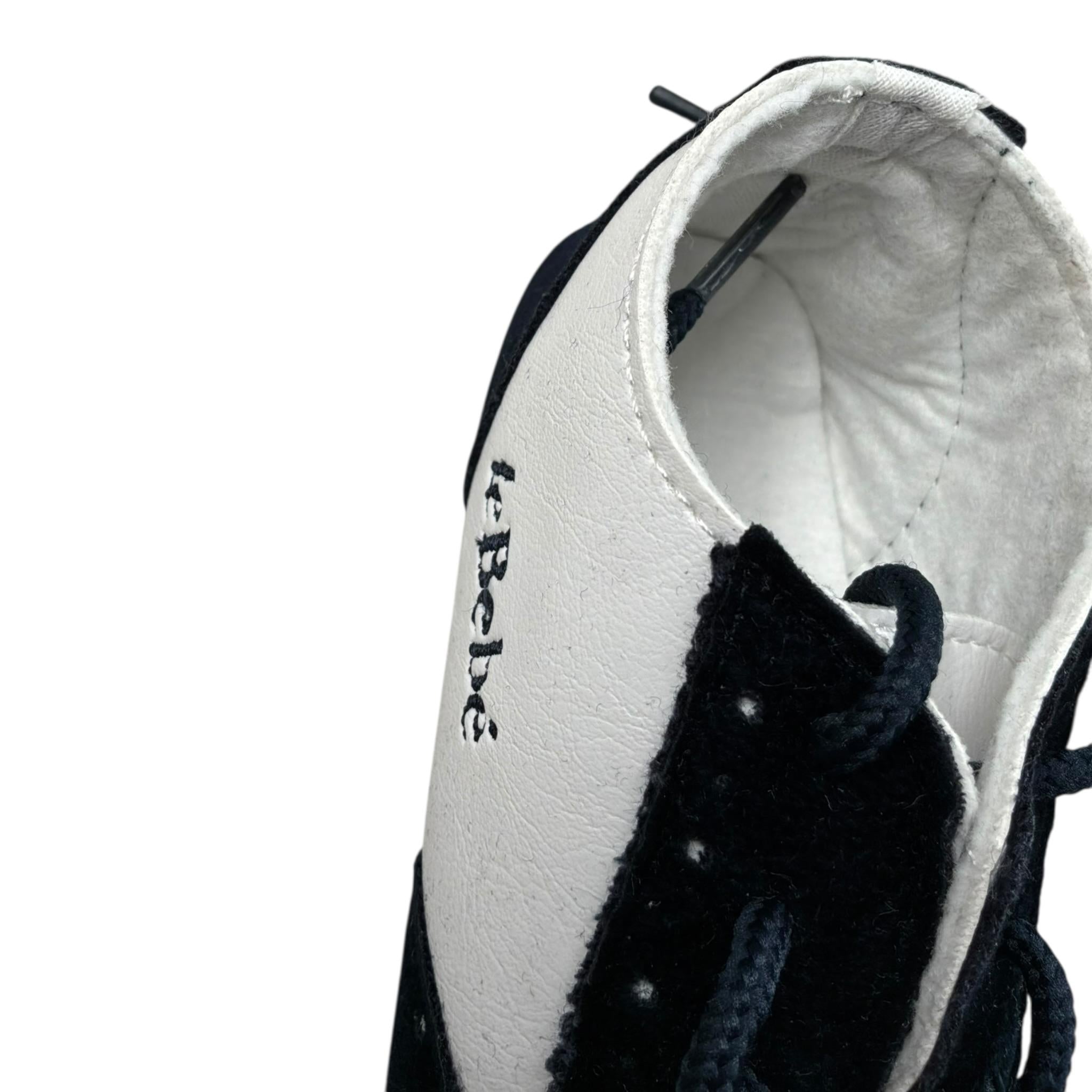 Le Bebe Mocassino Bicolore con Lacci per Neonato LBB0530 BIANCO/BLU LE BEBE 