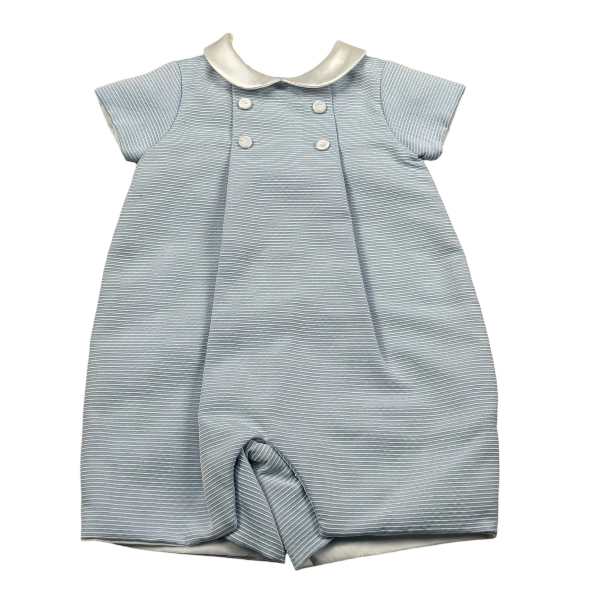 La Stupenderia Pagliaccetto Tinta Unita con Colletto per Neonato CBPG51X AZZURRO LA STUPENDERIA 