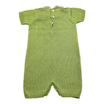 Gughelino Pagliaccetto In Filo Tinta Unita con Colletto In Contrasto per Neonata 3041 VERDE GUGHELINO 