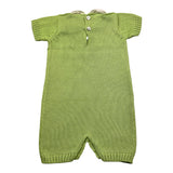 Gughelino Pagliaccetto In Filo Tinta Unita con Colletto In Contrasto per Neonata 3041 VERDE GUGHELINO 