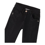 SARABANDA jeans tinta unita con girovita regolabile Nero per Bambina 0A735 NERO SARABANDA 