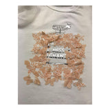 Miss Grant T-Shirt Girocollo Tinta Unita con Stampa In Contrasto per Neonata MG1336 BIANCO MISS GRANT 