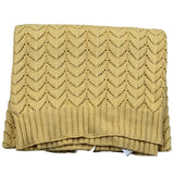 Wedoble Coperta Tinta Unita Traforato per Neonata V2507306A GIALLO WEDOBLE 