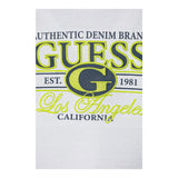Guess T-Shirt Girocollo Tinta Unita con Stampe per Neonato N5RI23K8HM4NX BIANCO GUESS 