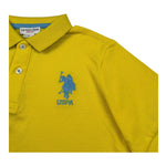 U.S. Polo Assn Polo Mezza Manica Tinta Unita con Logo per Bambino US41597 GIALLO U.S. POLO ASSN 
