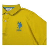U.S. Polo Assn Polo Mezza Manica Tinta Unita con Logo per Bambino US41597 GIALLO U.S. POLO ASSN 