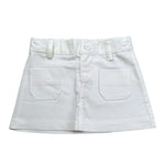 Piccola Ludo Gonna Tinta Unita con Girovita Regolabile per Bambina BS10WB043 PANNA PICCOLA LUDO 