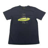 Refrigiwear T-Shirt Girocollo Tinta Unita Con Stampa Logo Nero Per Bambino