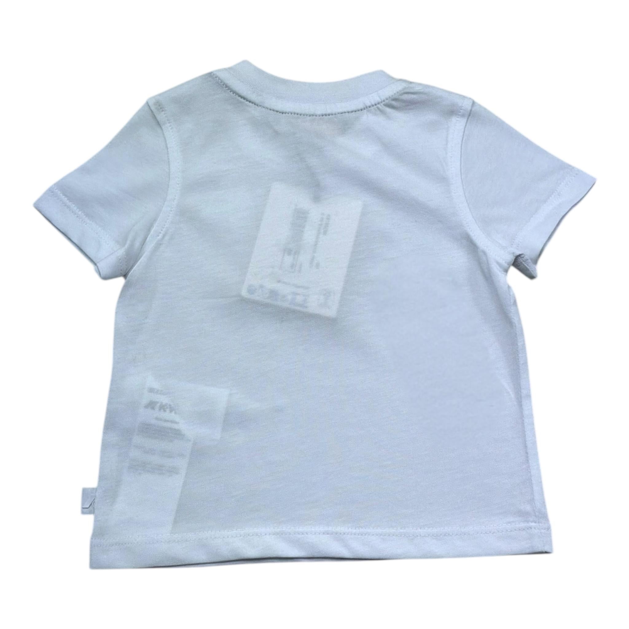 K-Way T-Shirt Girocollo Tinta Unita con Stampa per Neonato K5138DW BIANCO K-WAY 
