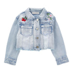 Monnalisa Giubbino In Denim con Stampa per Neonata 19E103 AZZURRO MONNALISA 