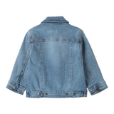 Sarabanda Giubbino In Denim tinta unita Azzurro per Bambina 0B028 AZZURRO SARABANDA 