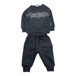 JOHN RICHMOND completo 2pz tinta unita felpa-pantalone Nero per Neonata RIA25018CF NERO JOHN RICHMOND 