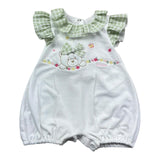 Le Bebe Pagliaccetto Mezza Manica Tinta Unita per Neonata LBG6232 BIANCO LE BEBE 