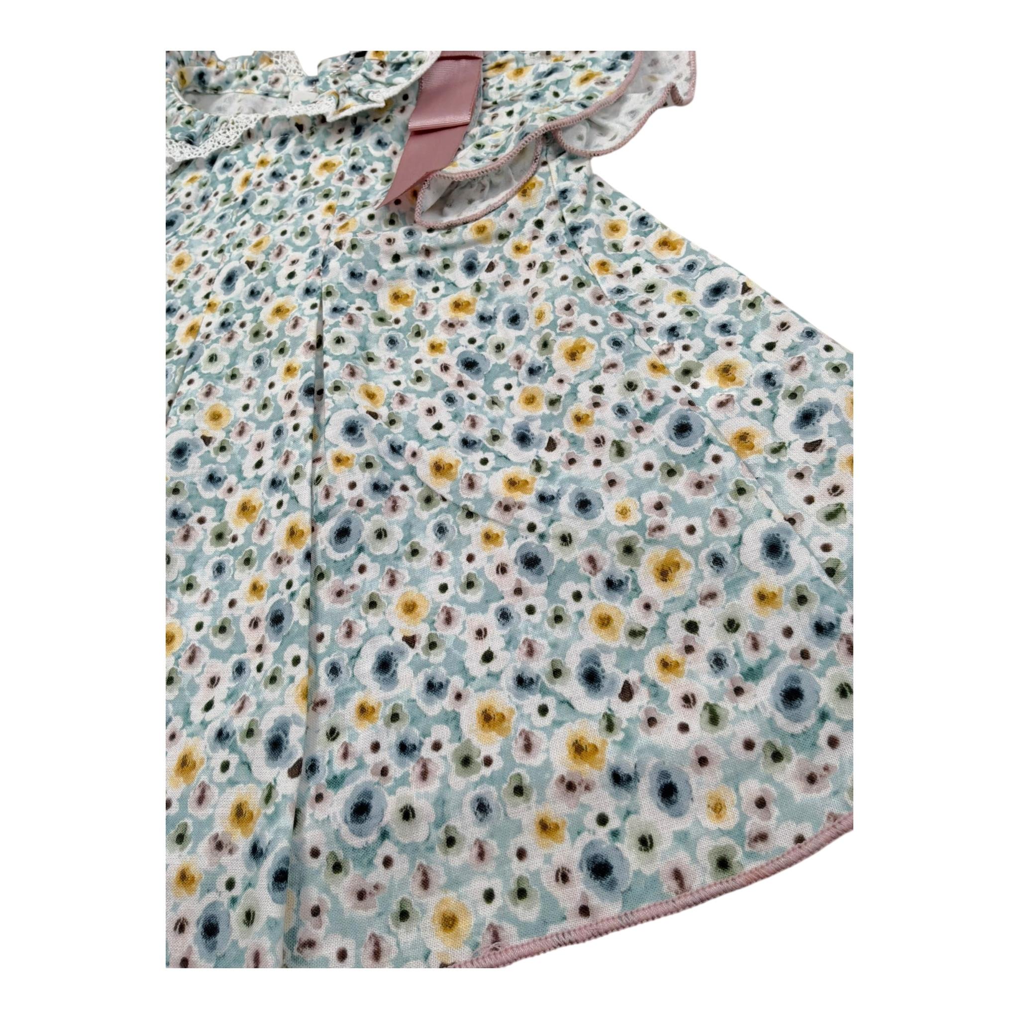 Babidu Completo 2 Pezzi Camicia-Coulotte Tinta Unita per Neonata 93491 VERDE BABIDU 