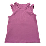 Please Canotta Tinta Unita A Costine per Bambina M019072G72 ROSA PLEASE 