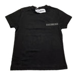 Bikkembergs T-Shirt Girocollo Tinta Unita con Logo per Bambino BK1602X NERO BiKKEMBERGS 