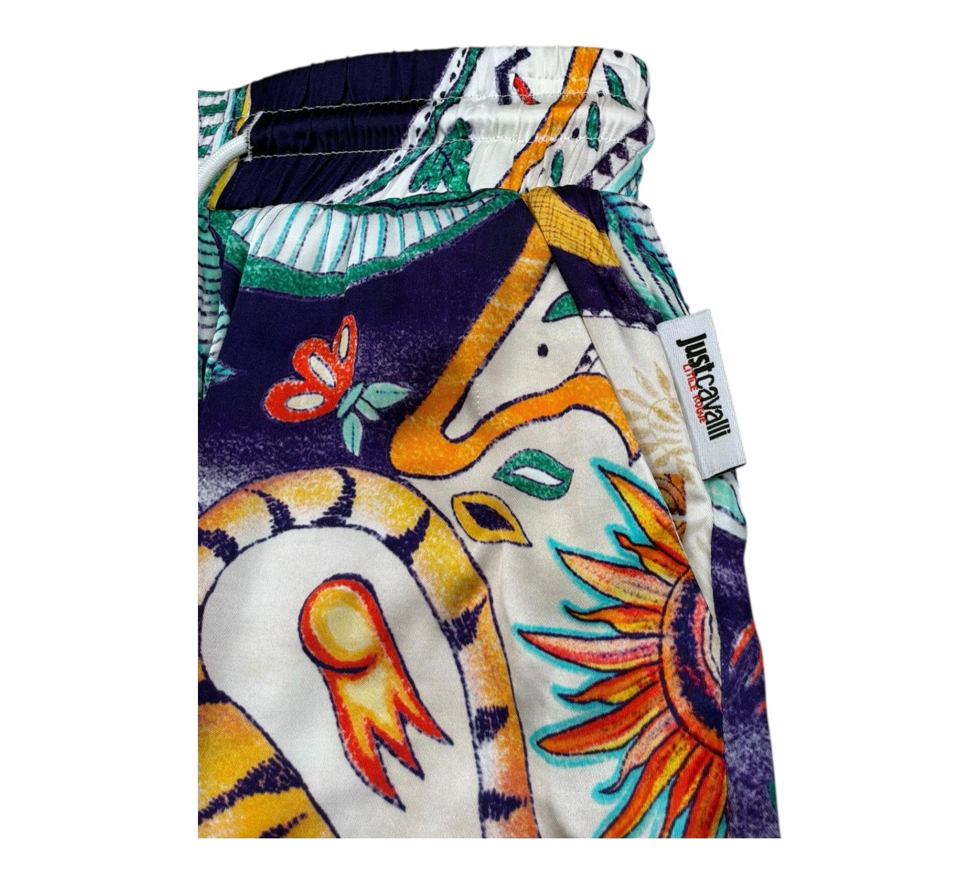 Just Cavalli Bermuda Stampa Fantasia con Elastico In Vita per Bambino JBP26079BE MULTICOLOR JUST CAVALLI 