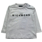 John Richmond Shirt Girocollo Tinta Unita con Logo per Neonato RIP26009TS GRIGIO JOHN RICHMOND 