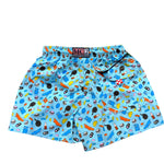 Saint Barth Costume Modello Boxer Tinta Unita con Stampa per Bambino CANDYY AZZURRO SAINT BARTH 
