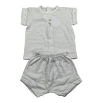 Calamaro Completo 2 Pezzi T-Shirt-Culotte per Neonato 17462 BIANCO CALAMARO 