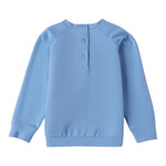 Sarabanda Felpa Girocollo Tinta Unita con Stampa per Bambina 0B301 AZZURRO SARABANDA 