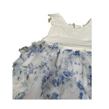 Please Abito Giromanica Tinta Unita Gonna Tulle per Bambina AB2729G73J BIANCO PLEASE 