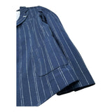 Manuel & Frank Giacca Tinta Unita con Fantasia A Righe per Bambino MF6265R BLU MANUEL & FRANK 