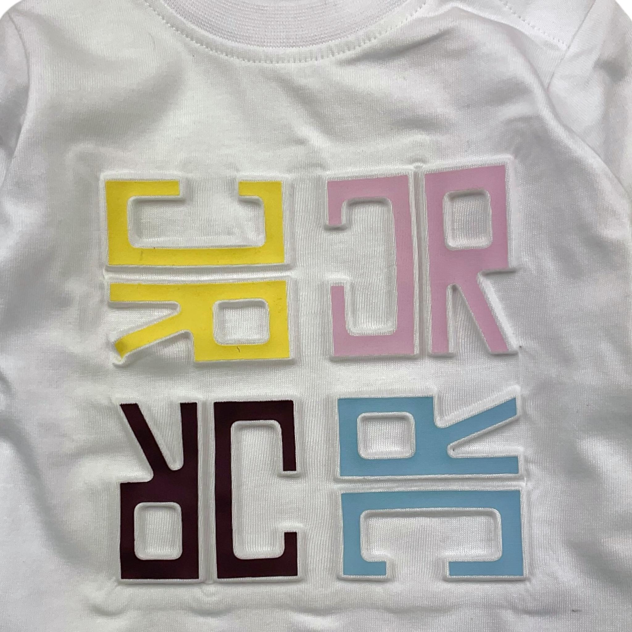 JOHN RICHMOND shirt girocollo tinta unita con stampa in contrasto Bianco per Neonata RIA25089TS BIANCO JOHN RICHMOND 