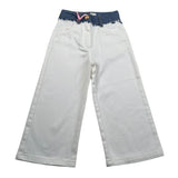 Vicolo Jeans Tinta Unita con Girovita Regolabile per Neonata 3145P00346N BIANCO VICOLO 