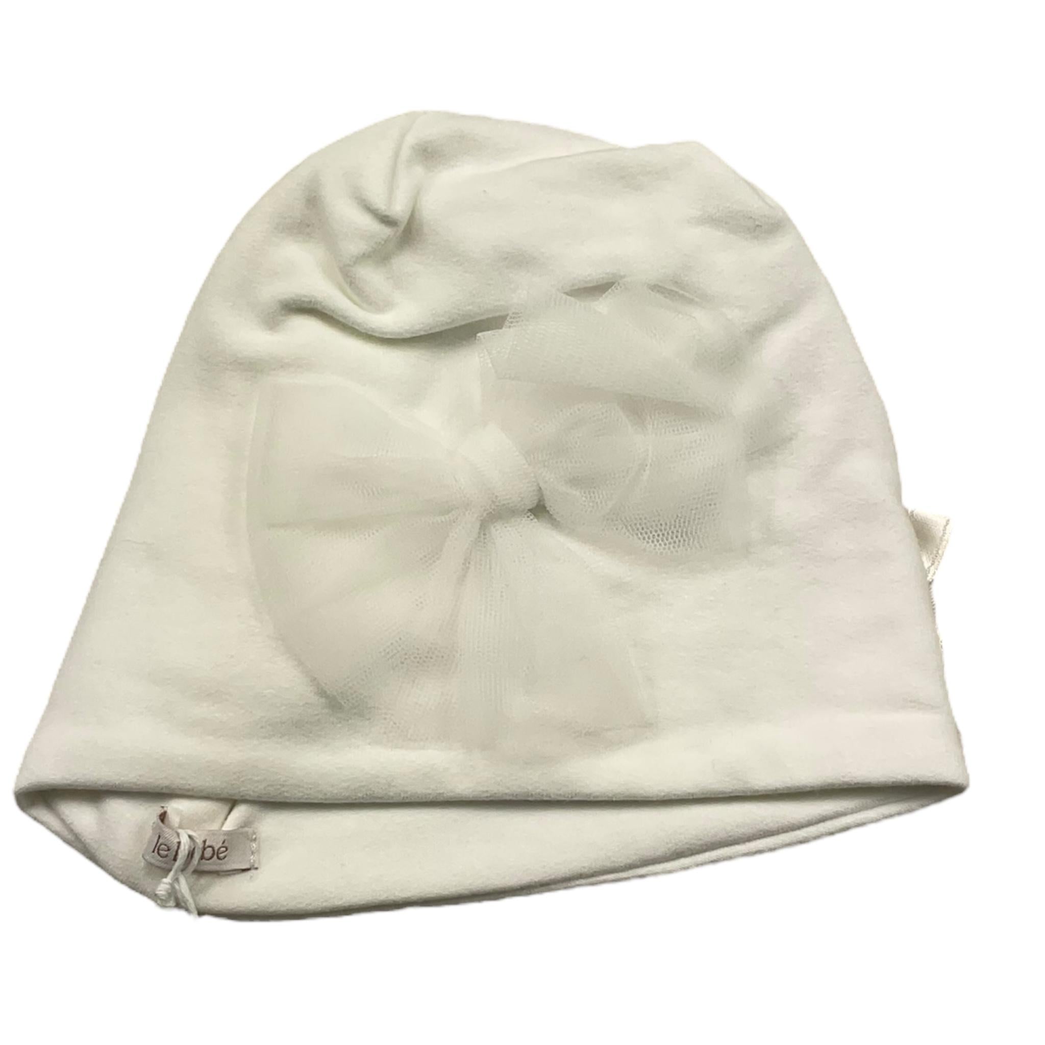 LE BEBE' cappello tinta unita cn fiocco Bianco per Neonata LBG6027 BIANCO LE BEBE' 
