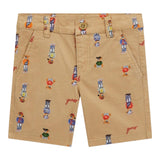 Guess Bermuda Tinta Unita con Stampe Orso per Neonato N5RD01WFYS1 BEIGE GUESS 