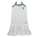 Trussardi Abito Tinta Unita con Profili Logati per Bambina TGP26071VE BIANCO TRUSSARDI 