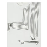 Stella Mccartney T-Shirt Girocollo Tinta Unita con Stampa per Neonato TW8Q81X BIANCO STELLA McCARTNEY 