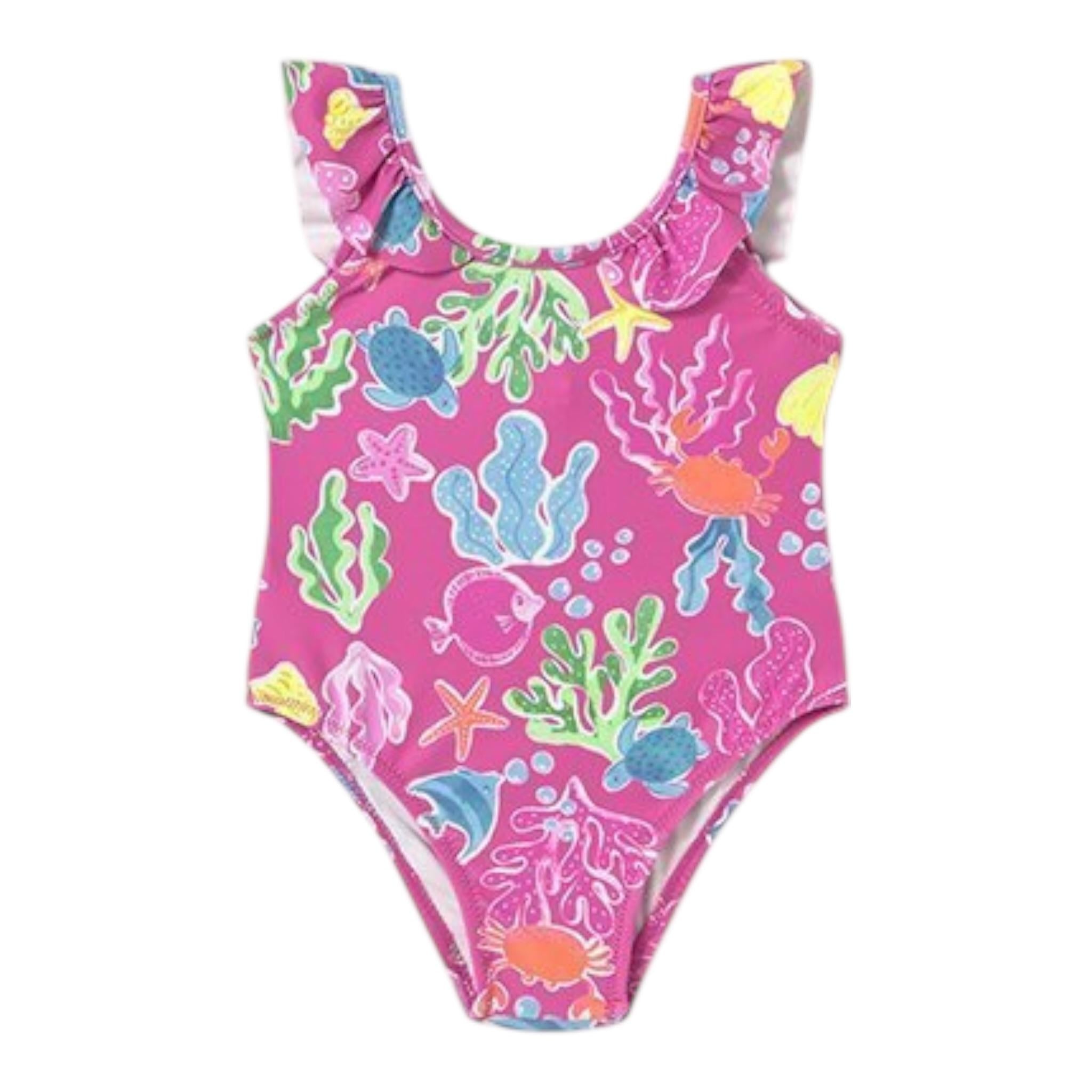 Mayoral Costume Intero Tinta Unita con Stampa per Neonata 17422 FUXIA MAYORAL 