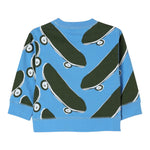 Stella Mccartney Felpa Girocollo Tinta Unita con Stampa per Neonato TW4Q50 COBALTO STELLA McCARTNEY 