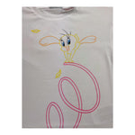 DIADORA t-shirt girocollo tinta unita stampa looney tunes Bianco per Bambina 502180951 BIANCO DIADORA 