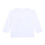 TIMBERLAND shirt girocollo tinta unita con stampa in contrasto Bianco per Neonato T60250 BIANCO TIMBERLAND 