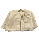 LA STUPENDERIA coprispalle tinta unita con fiocco Panna per Neonata TBGC52 PANNA LA STUPENDERIA 