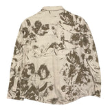 Cesare Paciotti Camicia Manica Lunga Stampa Fantasia Beige per Bambino